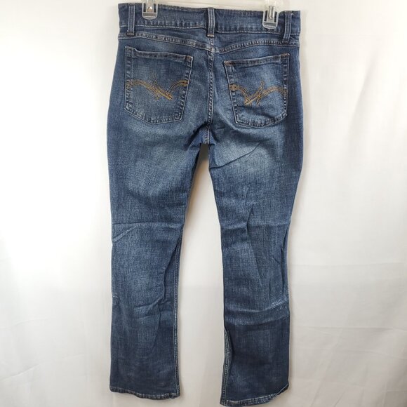 Wrangler Bootcut Womens Dark Blue Wash Denim Jeans Sz 9 x 34 - Picture 8 of 14